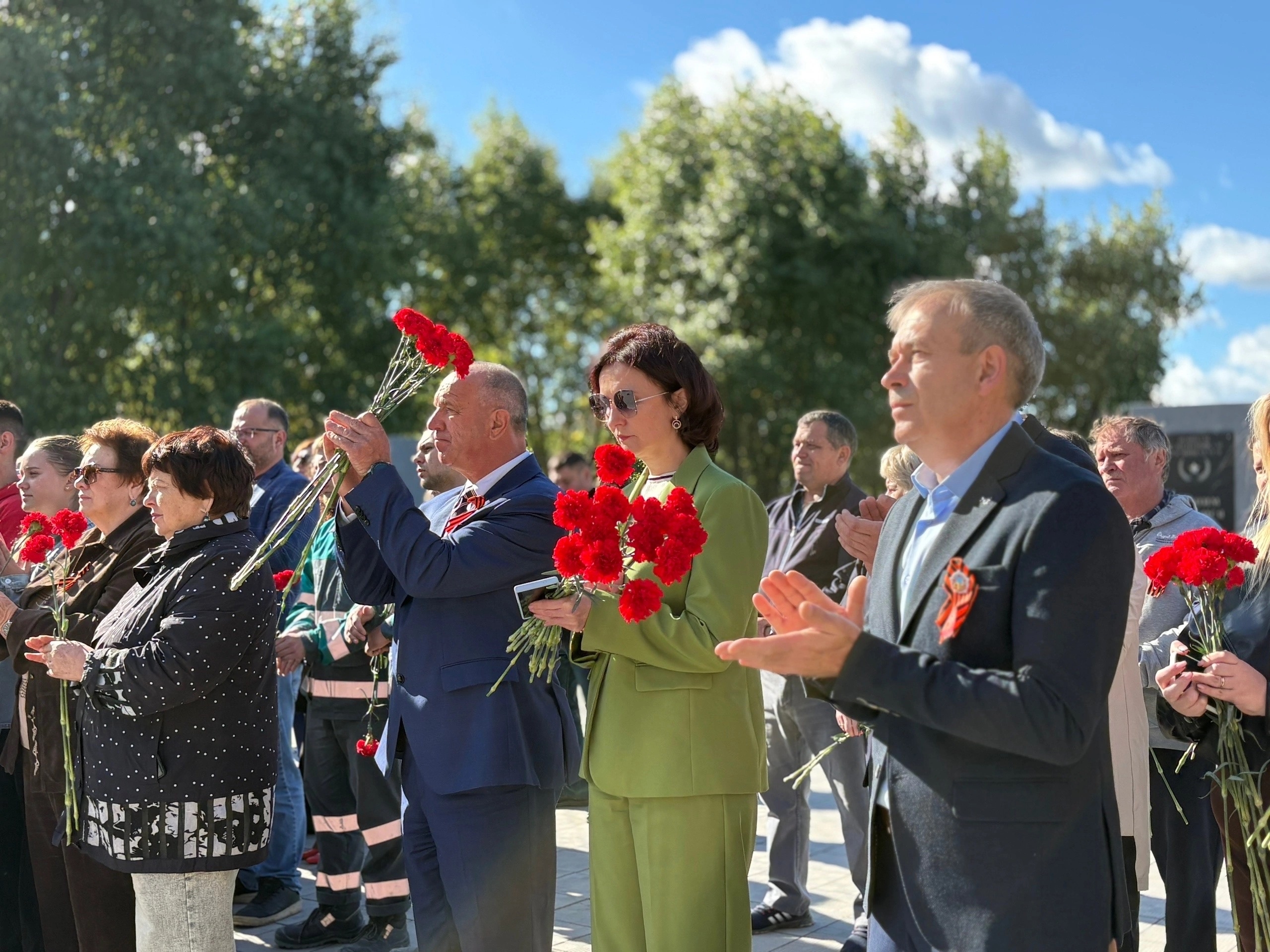 Выступление ветеранов на торжественной части